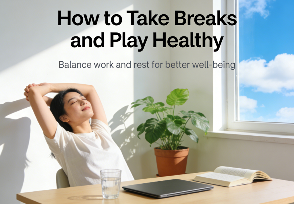 how to take breaks and play healthy